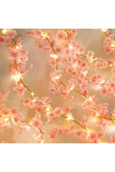 Choice Pink 180CM Artificial Sakura Flowers Vine for Wedding Decoration Garde...