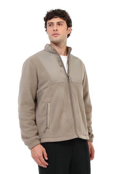lumberjack Fleece-lined Men's Taupe Color ML QURASAW 7LJK-153