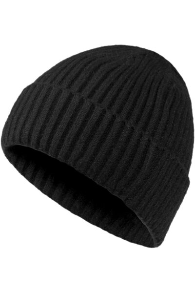 Noonedibs Căciuli de iarnă pentru bărbați, din lână tricotată, căciuli Beanie...