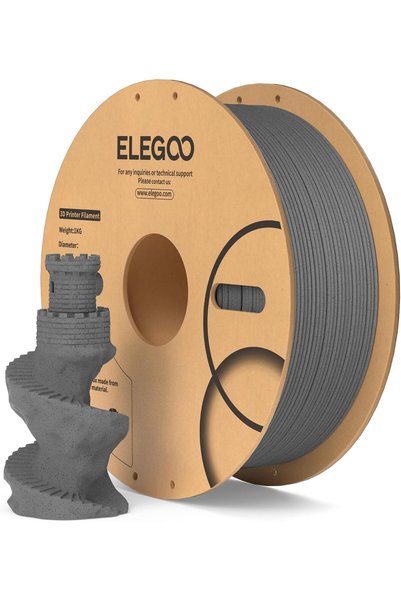 Generic Marble Filled PLA Filament 1.75mm Cement Grey 1KG