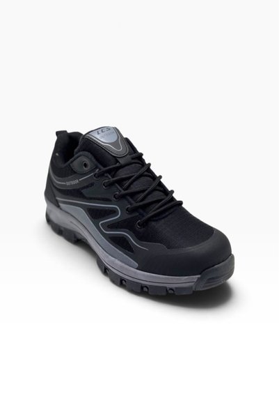 LUCAS 411-27 Thermal Anatomical Sole Outdoor Men's Sneaker, Black/Charcoal Grey
