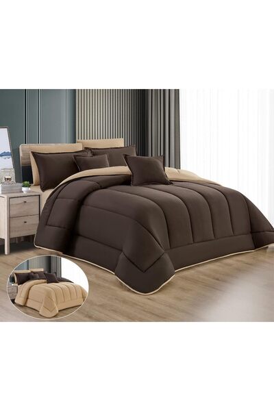 Generic Nafreen System Double-Sided Quilt Set 8-Piece Microfiber Quilt 240 by...