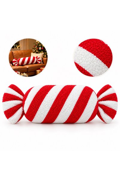 varioshop ®   Коледна възглавница, във формата на бонбон, за диван и фотьойл,...