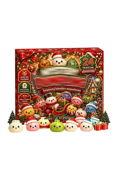 Generic Brand Calendar de Advent de Crăciun cu găluște moi, 24 de surprize mi...