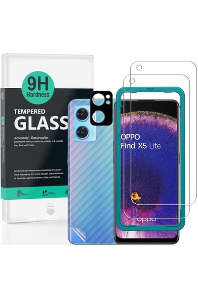 Generic For Oppo Find X5 Lite 5G Screen Protector 6.43",2 Pack 9H Hardness Te...