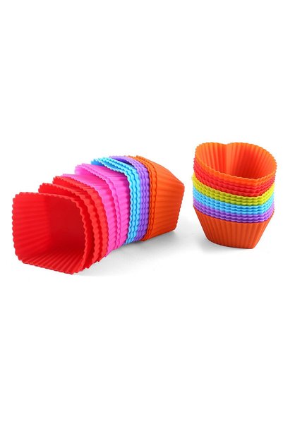 Noonedibs Forme de copt din silicon pentru brioșe, pachet de 30, de 2,75 inch...