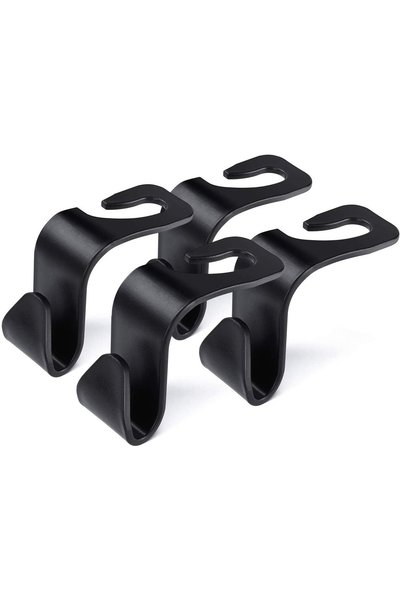 Noonedibs Set de 2 carlige pentru tetiera scaunului auto, organizator pentru ...