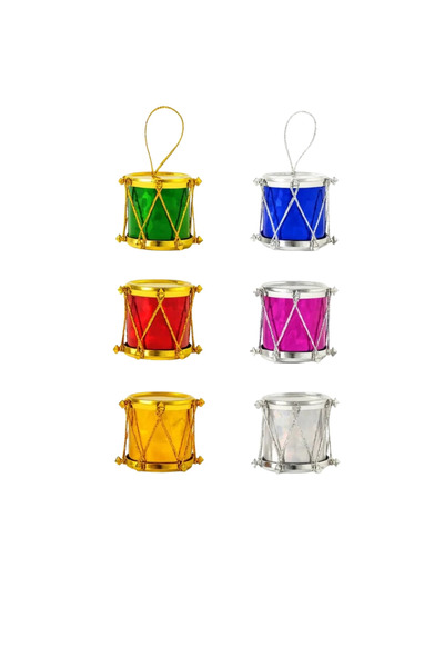 PASTRY PLANET New Year's-Themed Cake Topping Decorations—100 Drums