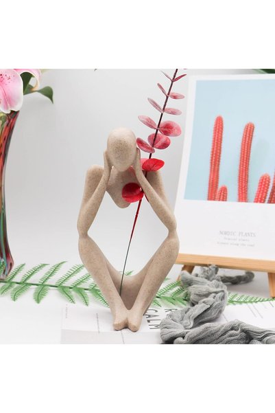 Generic Thinker Statues and Sculptures, Sandstone Resin Thinker Statue Orname...