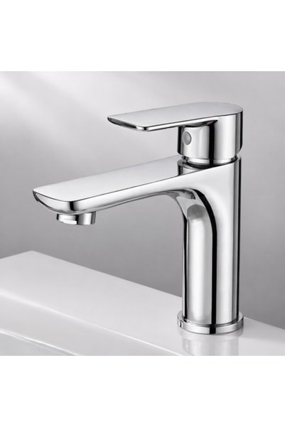NON Modern Design Chrome Plated Sink Mixer with 304 Stainless Steel Base – 18 cm