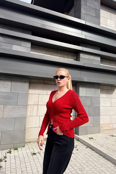 lizge giyim Metallic Yarn Knitted Sweater