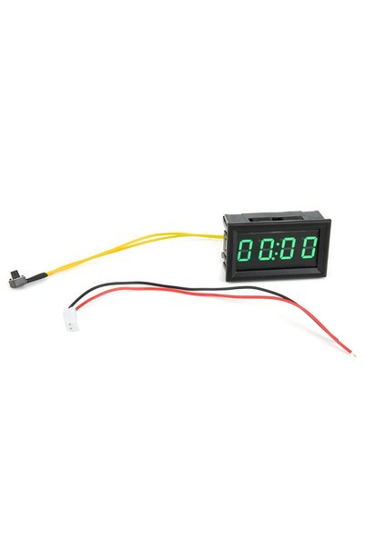 Noonedibs Ceas auto luminos digital electronic cu LED, accesoriu decorativ (v...