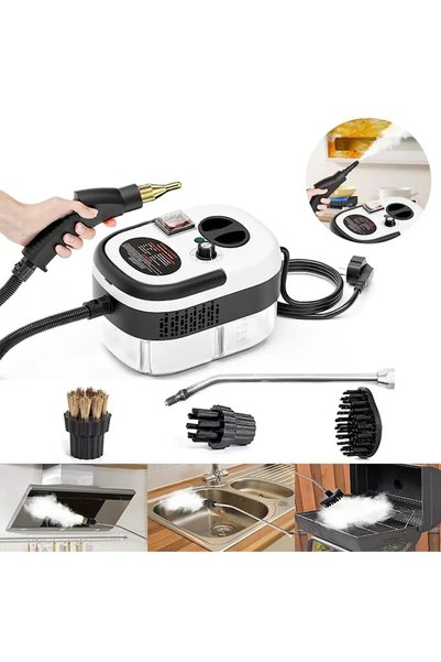 Tobi Aparat de curățat cu abur, portabil, putere 2500 W, 6 viteze, rezervor d...