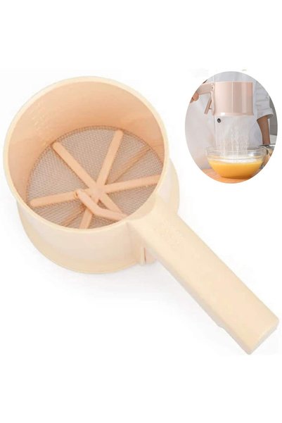 Noonedibs Sită pentru făină și zahăr pudră cu mâner, pentru făină/zahăr pudră...