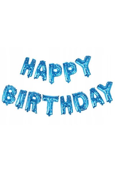 DAMUR Metallic Foil Balloon Set, Innovation, Happy Birthday Model, 40 cm Lett...