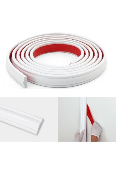 Generic Peel and Stick Wall Molding Trim, Flexible Strip for Mirror Frame, Ch...
