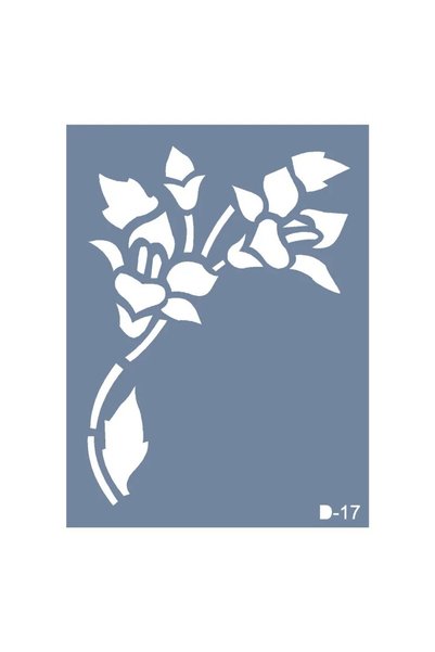 Cadence Boya D17 Flower Model D Series Stencil 15x20 cm