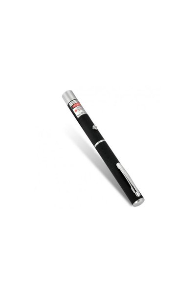 Generic Brand Laser pointer verde,formă stilou, rază 50m, negru-argintiu