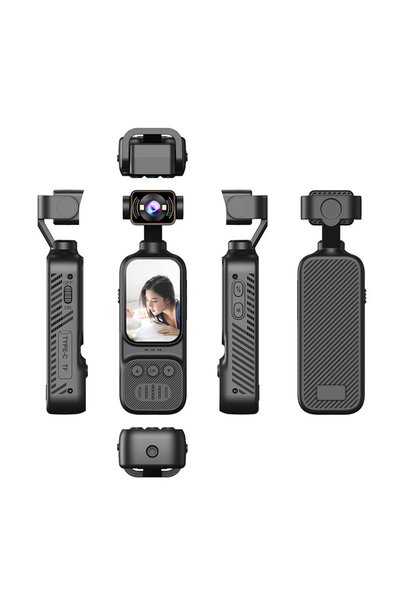 Generic Brand Cameră Video Sport 4K WiFi, Obiectiv Rotativ 270°, Unghi Larg 1...
