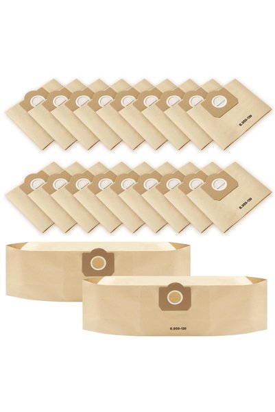 Generic Brand Pack of 20 paper filter bags for Kärcher vacuum cleaners 6.959-...