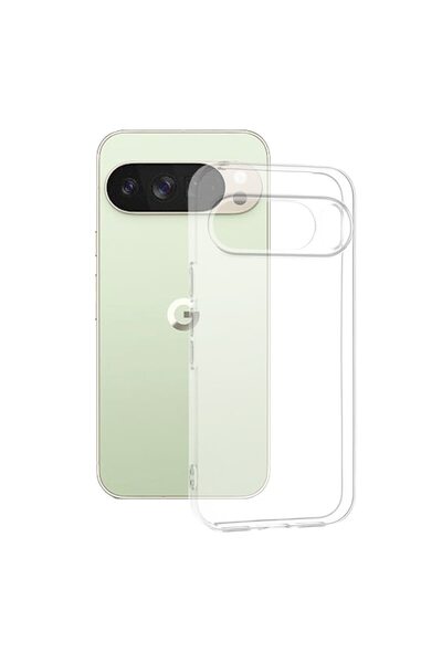 DAMUR Husă subțire transparentă pentru Google Pixel 10 Pro XL, margini ridica...