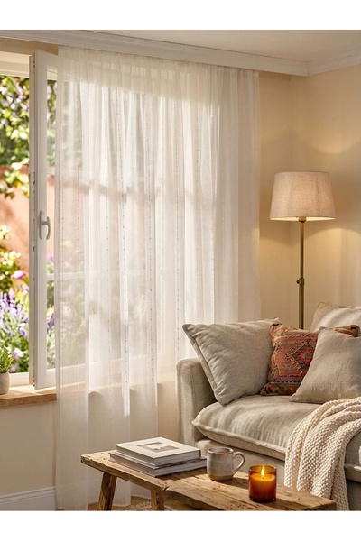 NİVEMESHOME روم إكرو 1/2,5 ستارة تول مطوية APM