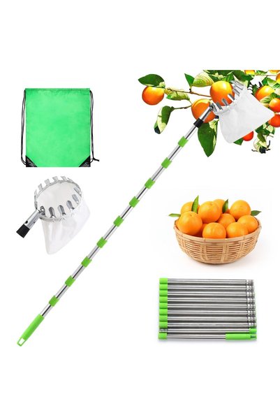 Generic Brand Culegător telescopic de fructe, Culegător telescopic de mere de...