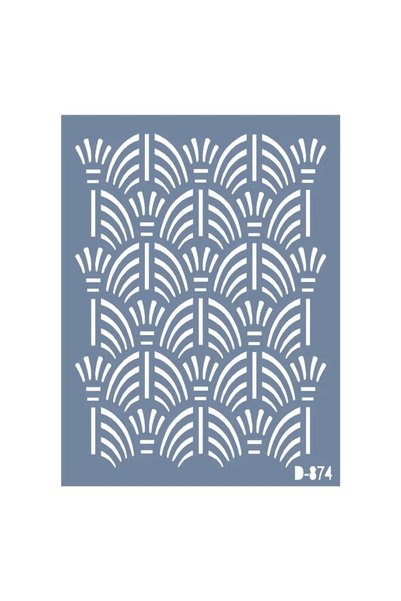 Cadence Boya D874 Textured Model D Series Stencil 15x20 cm