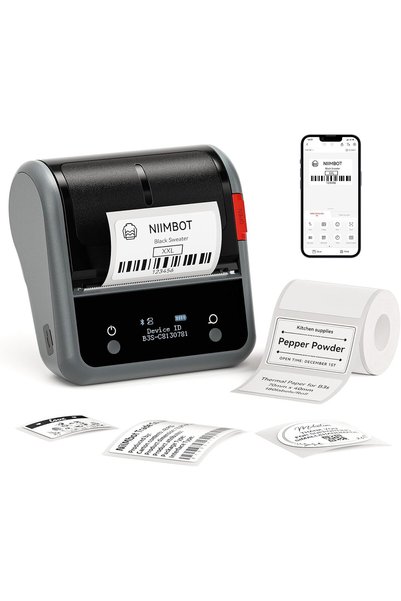 Generic B3S Label Maker Machine, 3 Inch Thermal Label Printer, Portable Label...