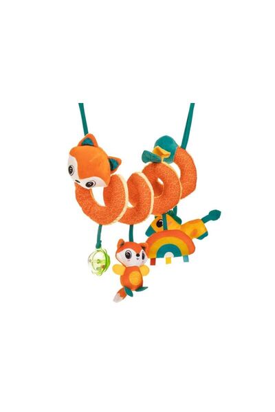 Jumbo Jucarie pentru Patut Spiralata Vulpe cu Jucarie de Dentitie 25cm