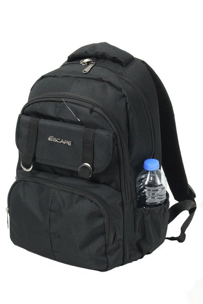 ESCAPE ESC 425 Water-Resistant Polyester Backpack, Black