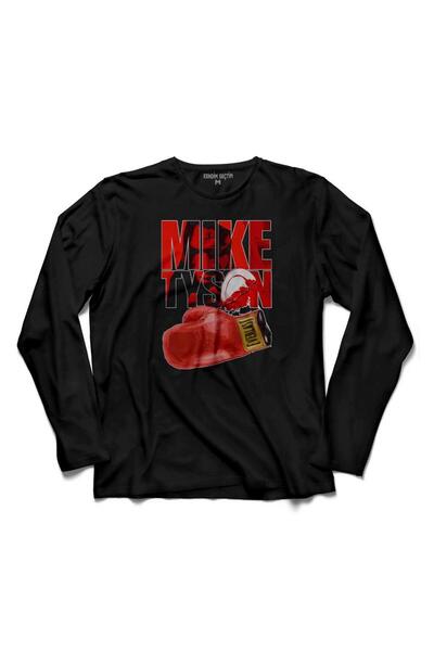 Kendim Seçtim Tricou negru cu mâneci lungi Mike Tyson, box, luptă, boxeri, ca...