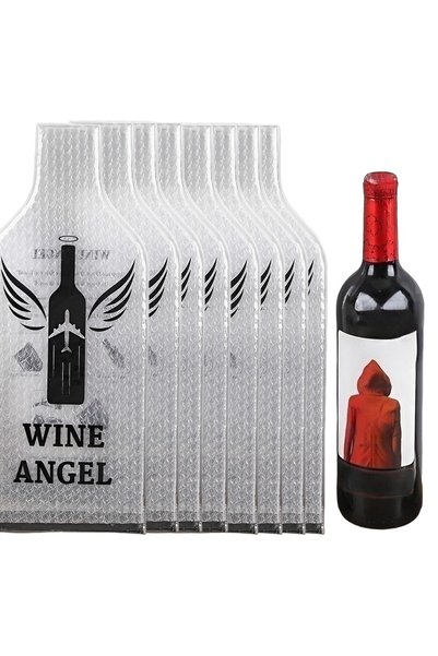 Generic Brand 8 manșoane de protecție portabile pentru sticle de vin, ambalaj...
