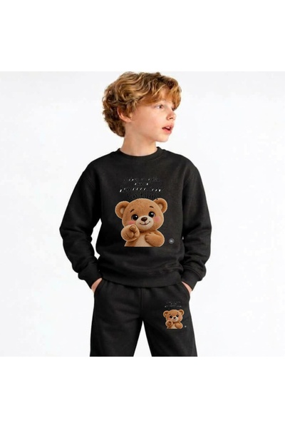 playwear Team Sweatshirt Dusunceli-Ayi Printed Girls Boys Children's Crew Neck