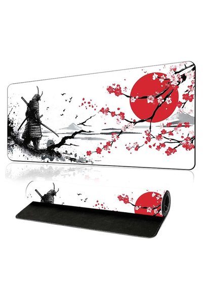 Generic Brand Mouse pad, 1 bucată, Negru, Alb, Roșu, 60x30x0.2cm, Suprafață d...