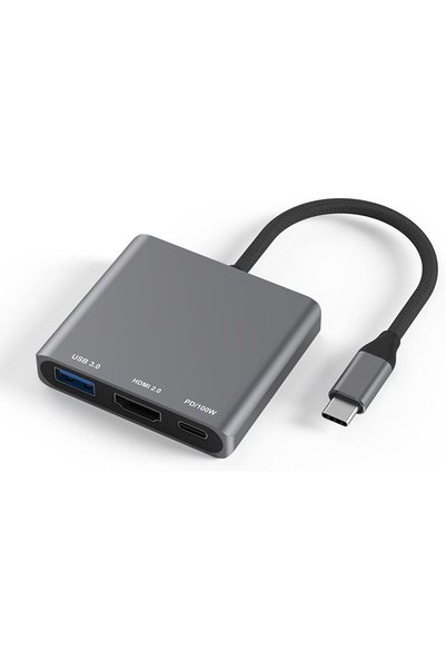 Generic USB C to HDMI Multiport Adapter,4K 60Hz HDMI + USB3.0+PD 3 in 1 Type ...