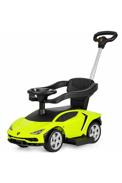 TOY LAND Kids Ride On Push Car with Parent Push Handle, Musical Steering Whee...