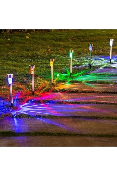 DAMUR Set of 10 LED Solar Garden Lights, Innovation, 5.5 x 36.5 cm, On-Off Bu...