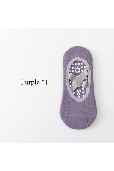 Choice EU 35-40 Purple 1Pair 1/ 3Pair Professional Women Yoga Sock Silicone A...