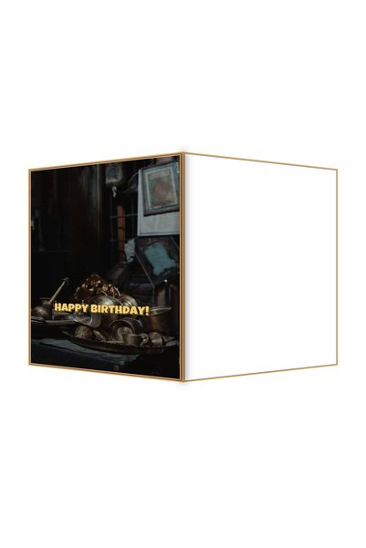 OEM Felicitare Aniversare Tigaie Alama Antica, Design Unic Colectionar, 13.3x...