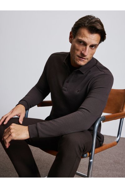 Cacharel Brown Regular-Fit Sweatshirt 50333201-VR029