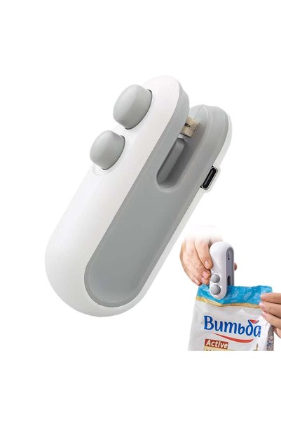 Generic Brand Mini Plastic Bag Sealer, Pack of 1 mini film sealer, 2-in-1 ref...