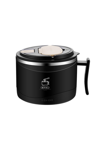 Generic Brand Bol pentru tăiței instant cu capac: 1300 ml, Bol pentru ramen c...