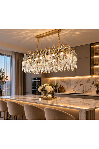 Generic Brand Candelabru LED din cristal