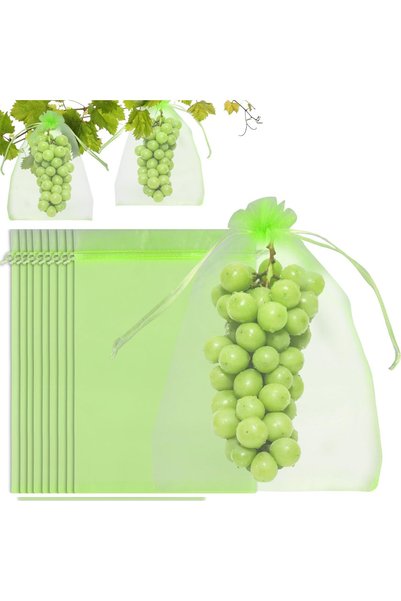 Generic Brand 100 броя торбички за защита на грозде, 20 x 30 см торбички за з...