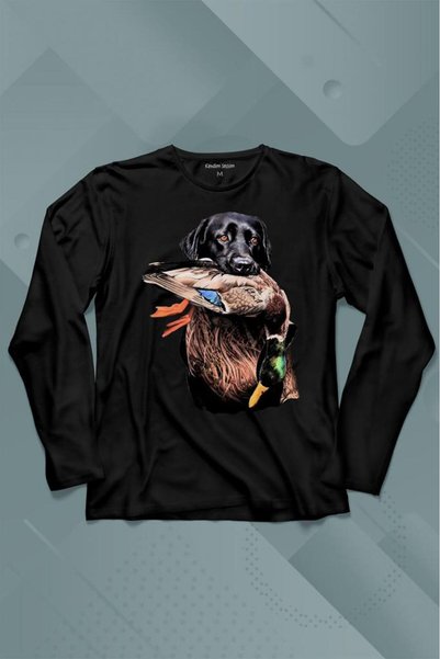 Kendim Seçtim Dog Duck Hunting Dog And Duck Dog Hunting Long Sleeve T-Shirt P...