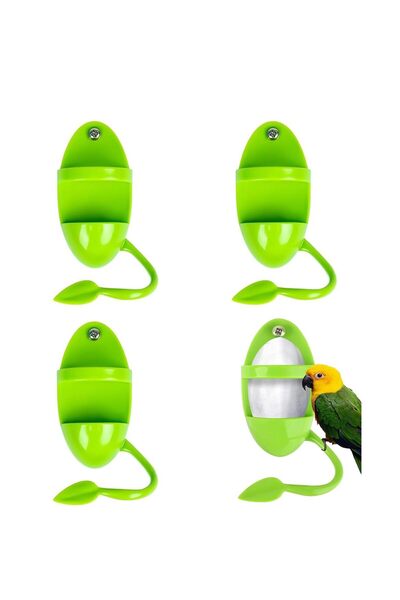 Generic Brand 4 Cuttlebone Holders - Bird Feeding Perch | Feeder and Dispense...