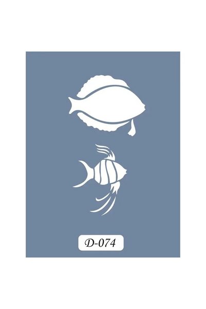 Cadence Boya D74 Fish Model D Series Stencil 15x20 cm