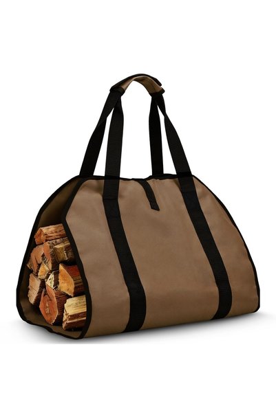 Generic Brand Sac de depozitare lemn pentru transport lemne de foc, Oxford, p...