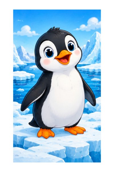 Gabcom Puzzle pentru copii cu Pinguin – 24 piese , 29x21cm , Puzzle Educativ ...
